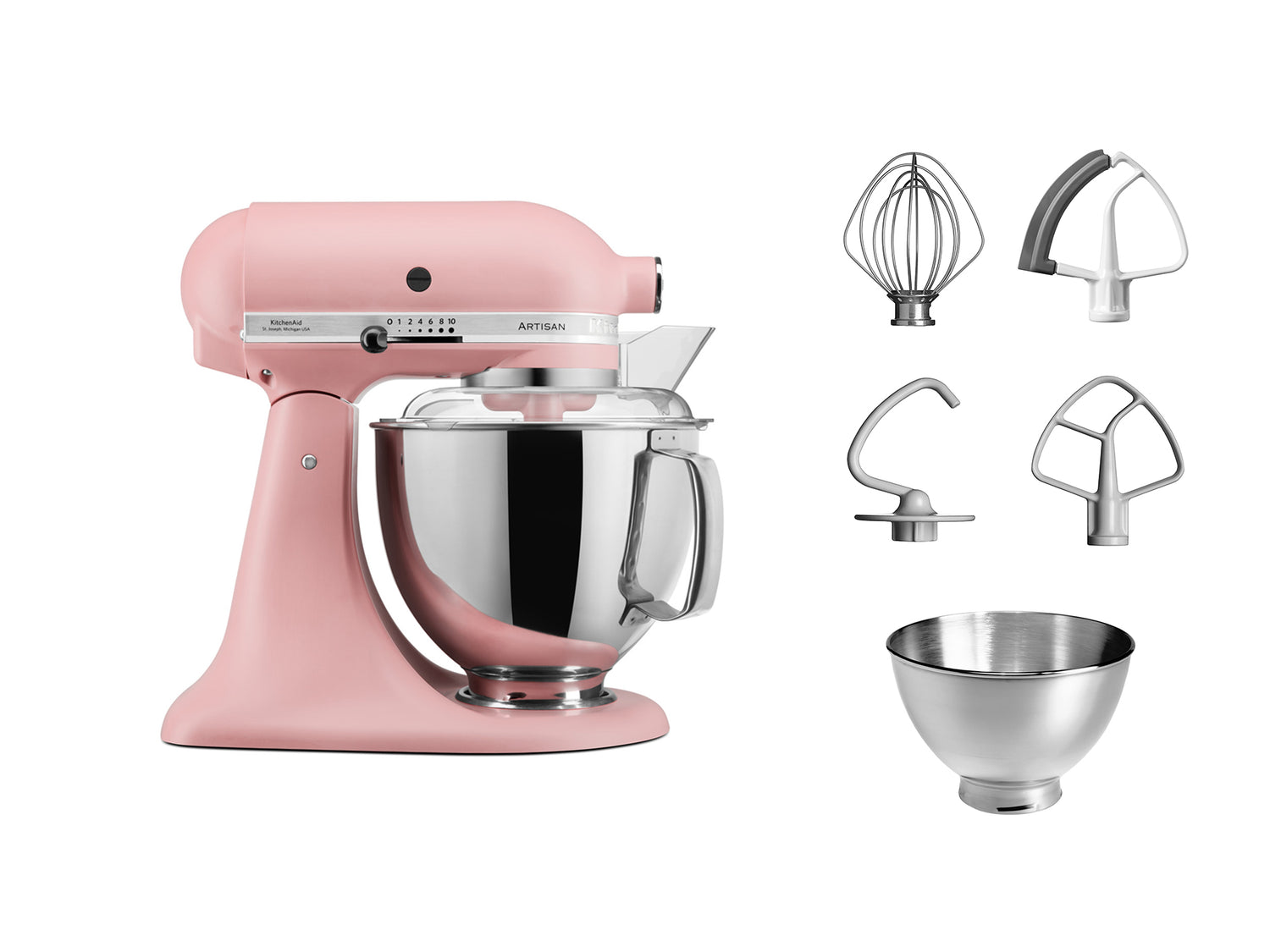 Premium Artisan Tilt-Head Stand Mixer 4.8L – Dried Rose