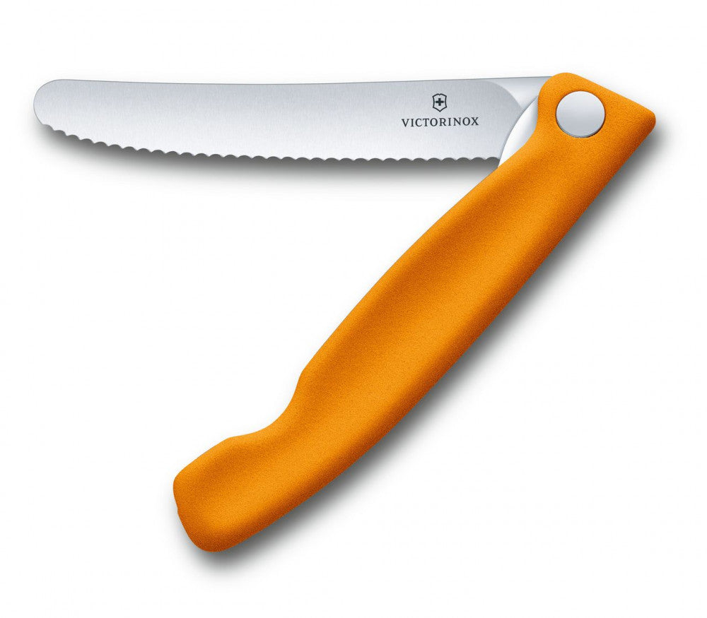 Swiss Classic Folding Knife Serrated – Orange
