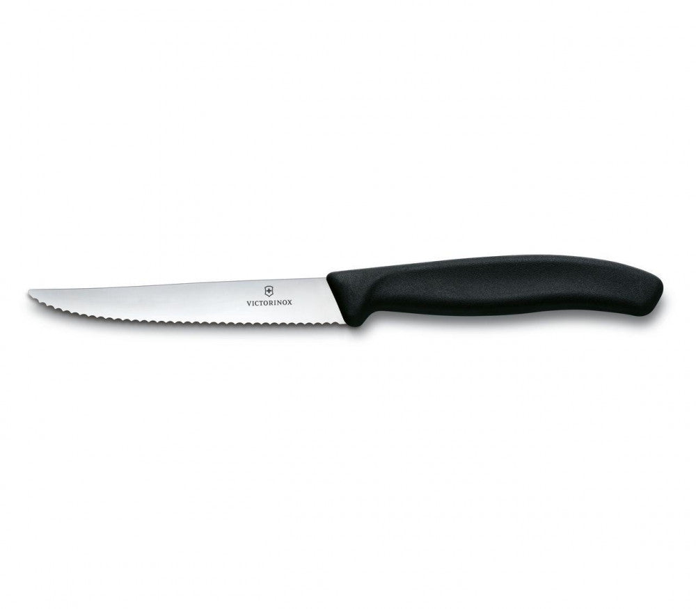 Swiss Classic Steak Knife Serrated Black 11 cm