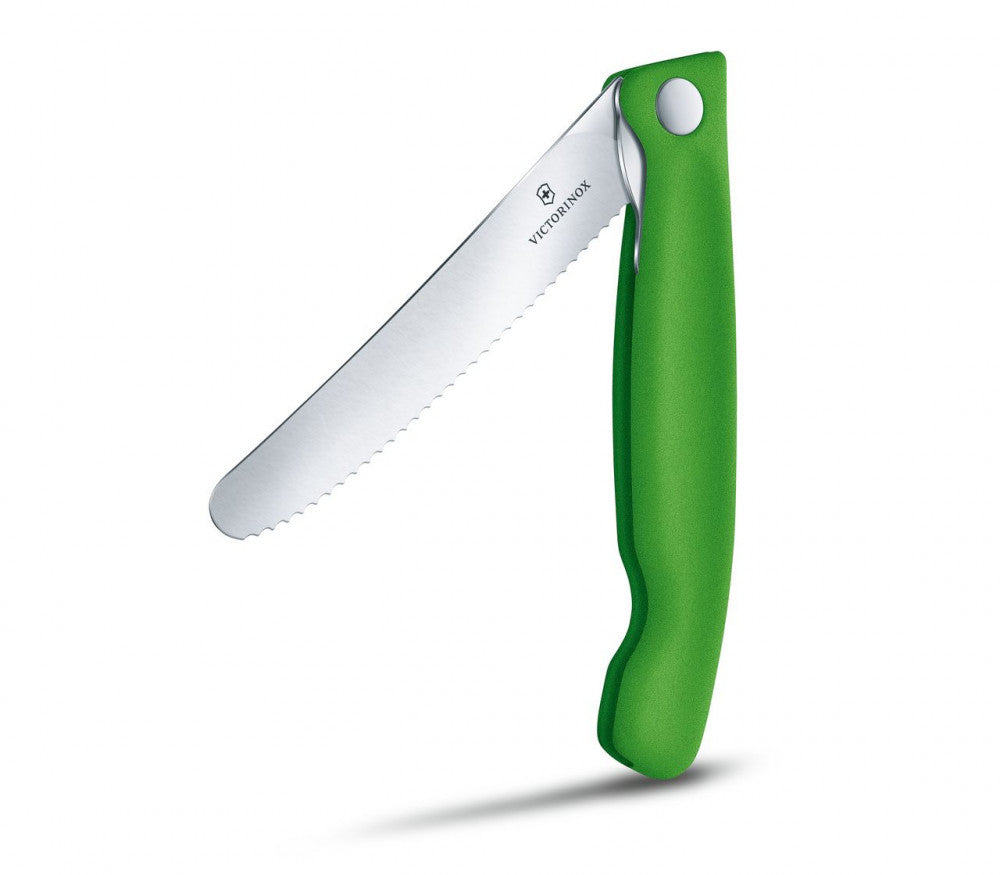Swiss Classic Folding Knife Serrated – Green