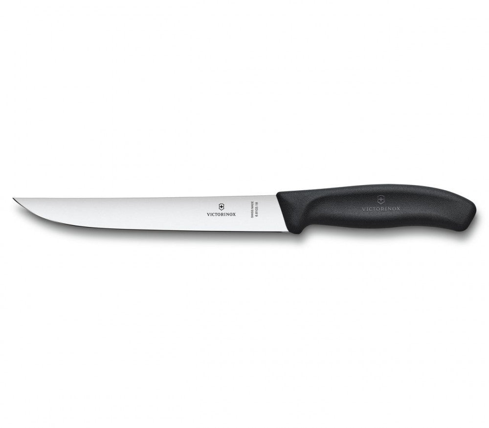 Swiss Classic Slicing Knife Narrow 18 cm – Black